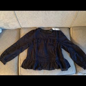 Miss Selfridge Ruffled Lace Boxy Top